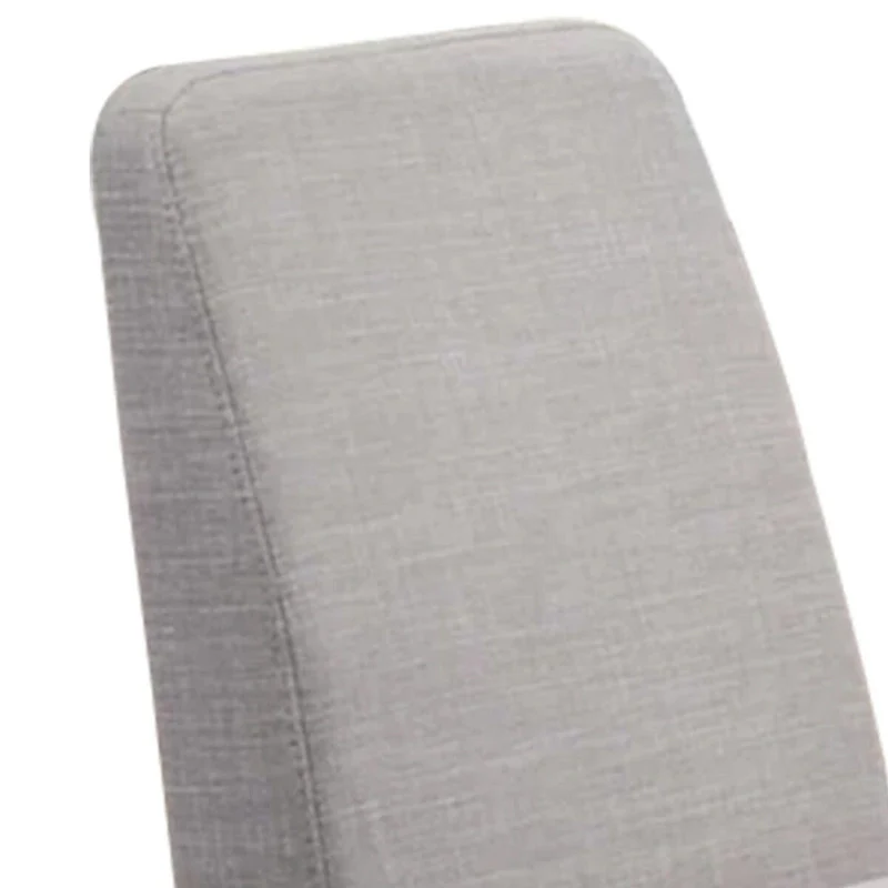 Lee Set of 2 Modern Wood Dining Chairs, Cushioned Seats, Tapered Legs, Gray