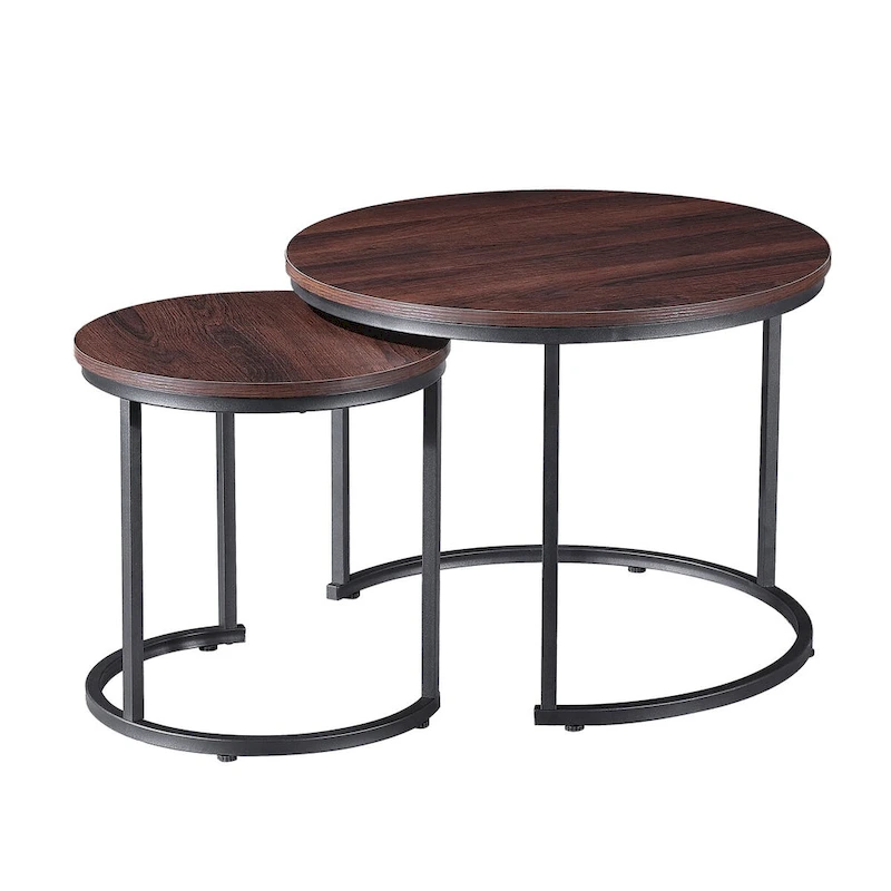 Ledel Modern 2-Piece Nesting Coffee Table Set