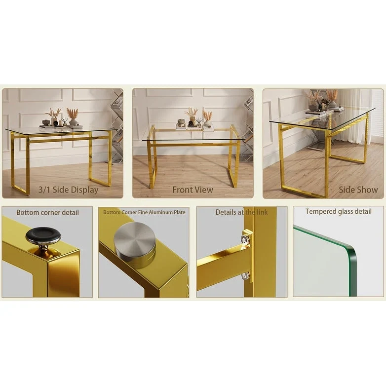 Rectangular Glass Dining Table