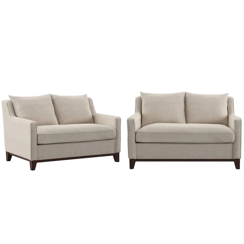 Podgorica Fabric Loveseat with Down Feather Cushions