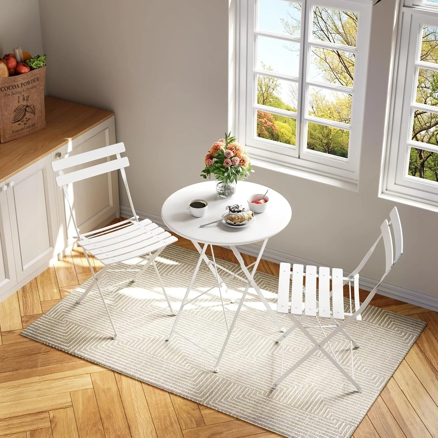 3 Pieces Patio Bistro Sets