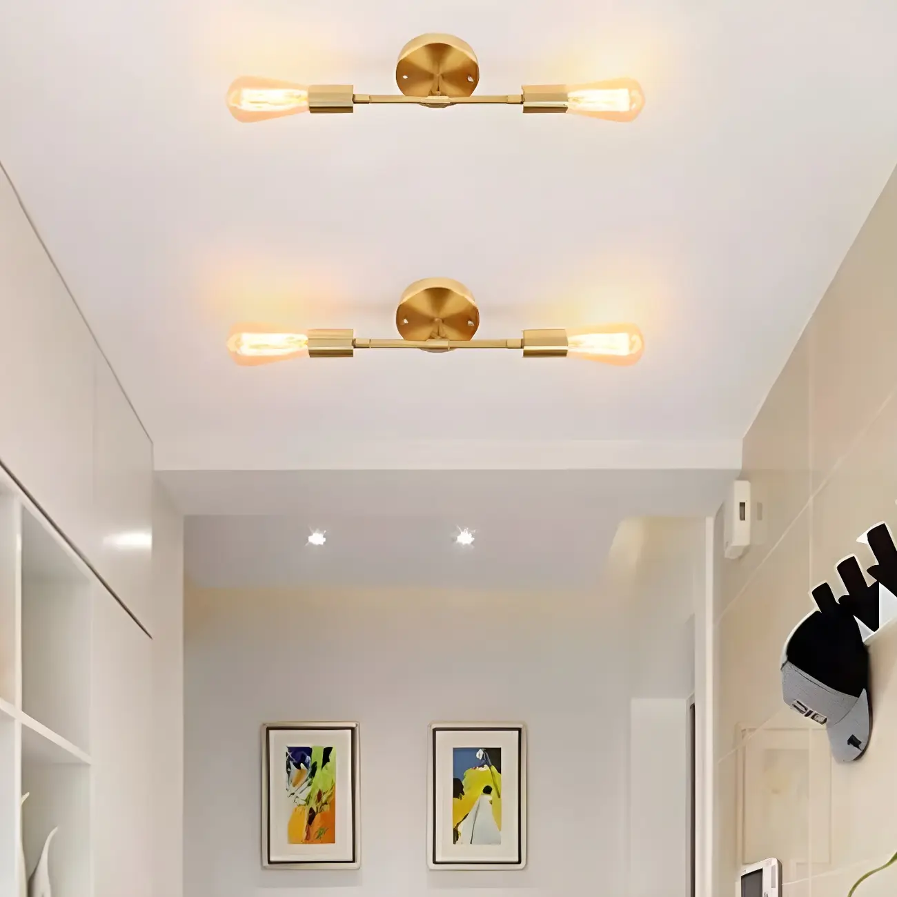 Modern Gold Up Down Bathroom Vanity Light