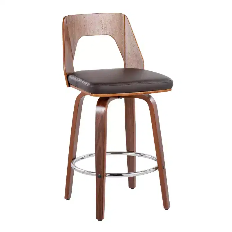 Set of 2 Trilogy Upholstered Counter Height Barstools - Lumisource