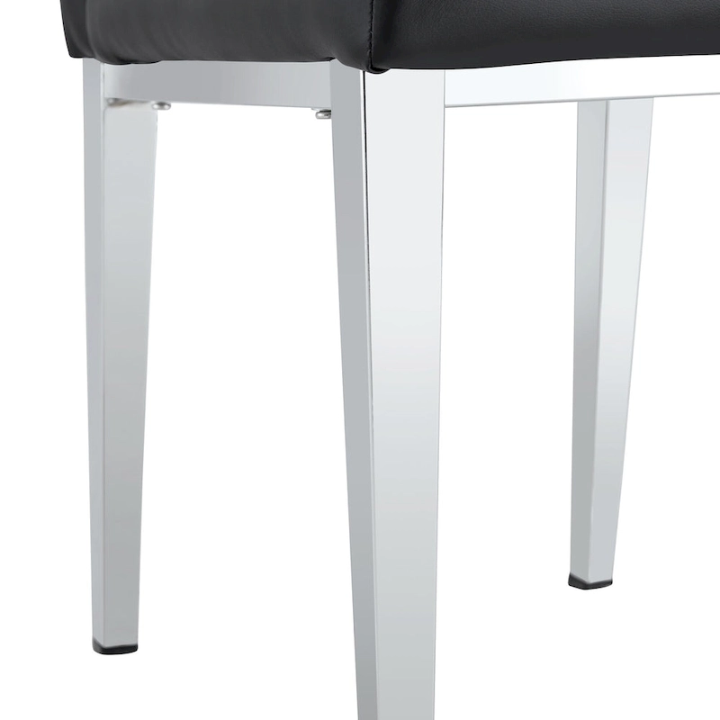 High Back Dining Chair Set of 4 Button Plaid Tufted Soft Cushion Side Chair Living Room Accent Chair Armless Chair