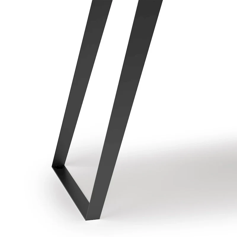 WYNDENHALL Mitchell SOLID ACACIA WOOD Modern Industrial 54 inch Wide Flat Top Desk