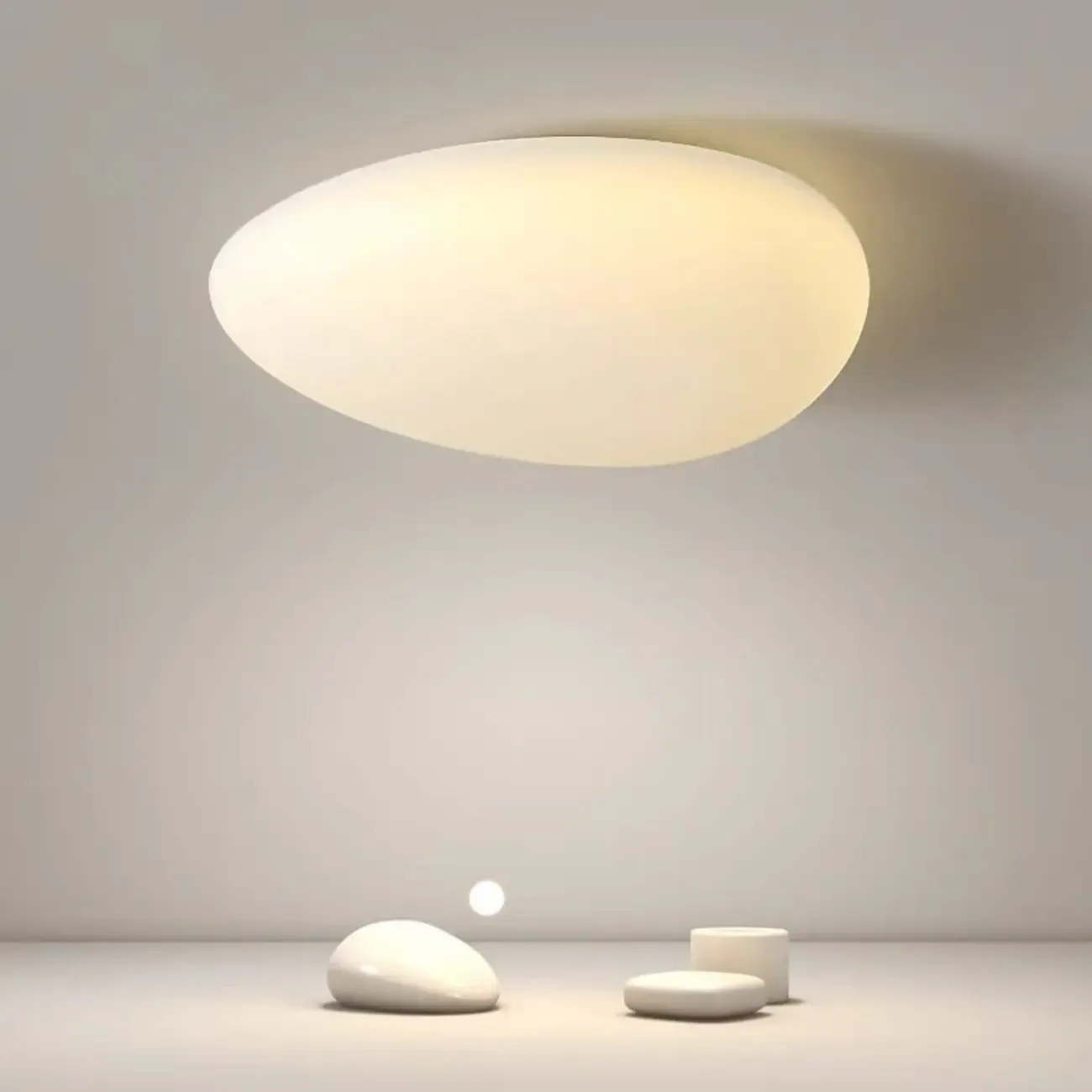 Modern Geometric Dimmable LED Flush Ceiling Light