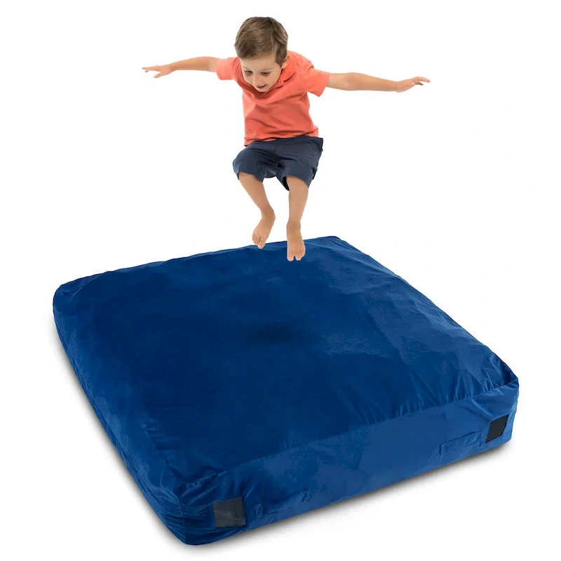 Costway 57 x 57 Crash Pad Sensory Mat with Foam Blocks & Washable - See Details
