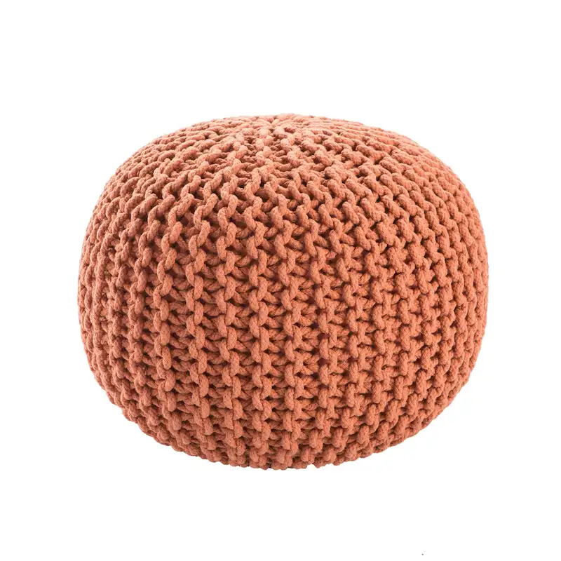 Spectrum Pouf Textured Round Pouf