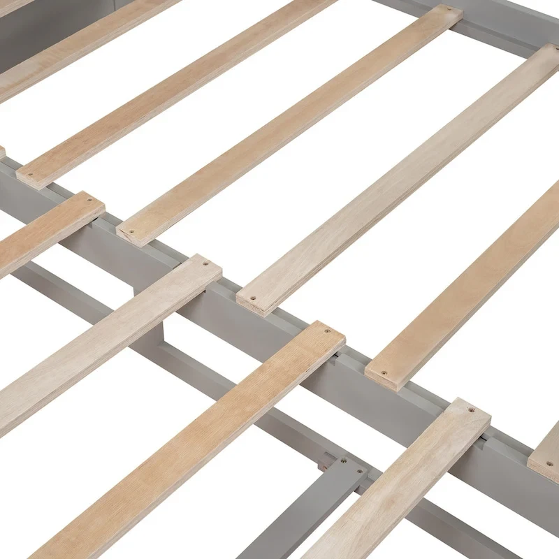 Wooden Daybed with Trundle Bed