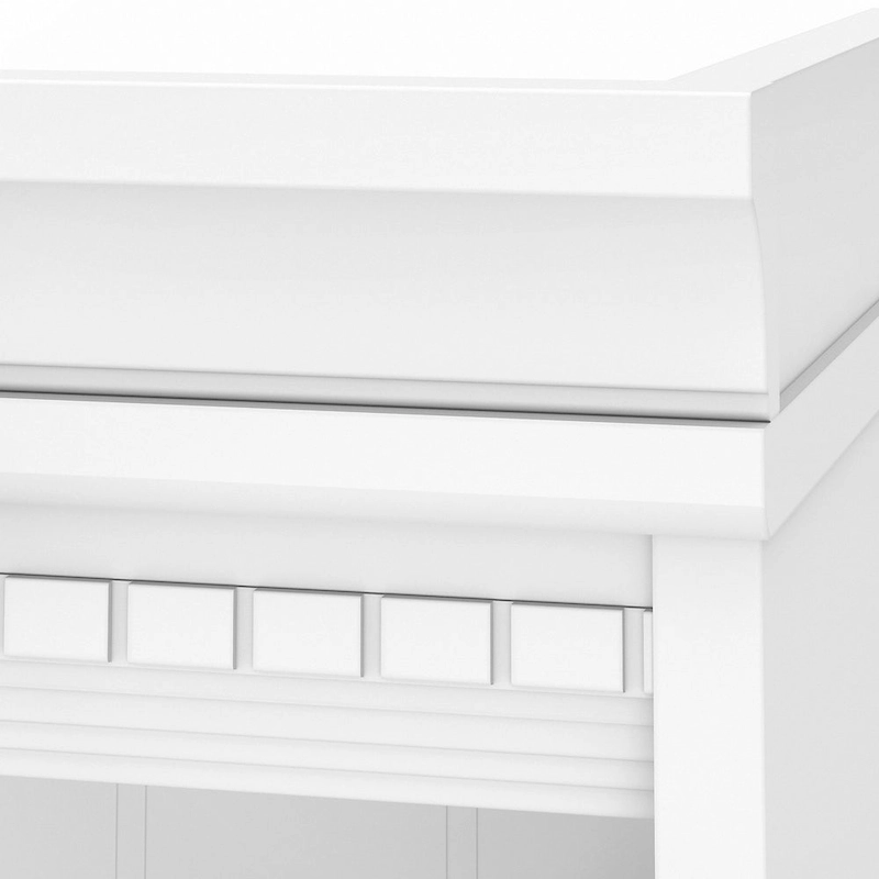 Fairview Antique White 5-shelf Bookcase - Antique - 29.57 L x 12.09 W x 68.94 H