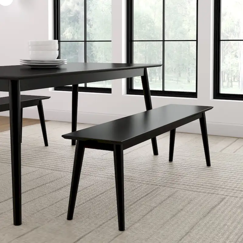 Mid-Century Modern Dining Bench - 59