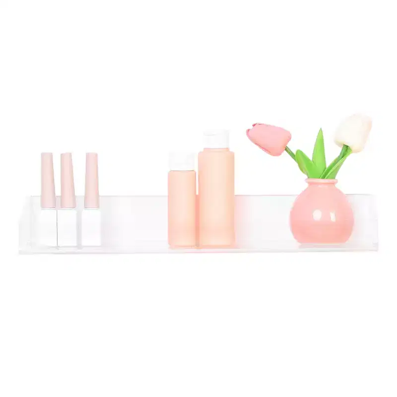 Clear Acrylic Floating Wall Shelf, 15
