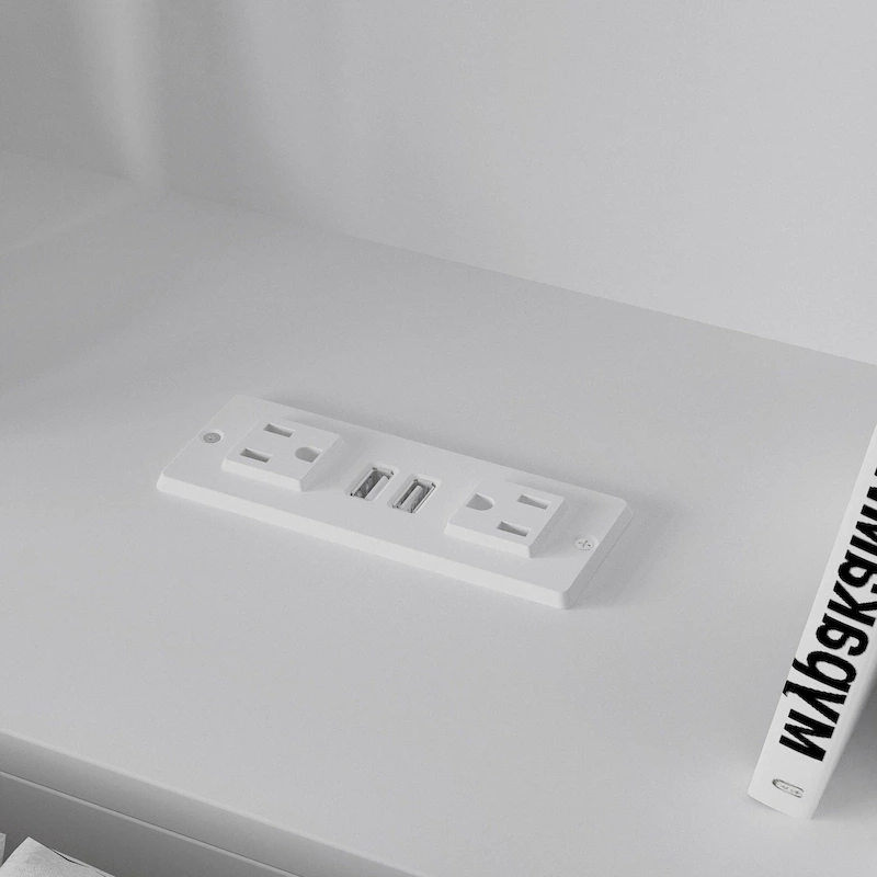 65Timechee Queen Bookcase Headboard RGB Light Adjustable Shelf