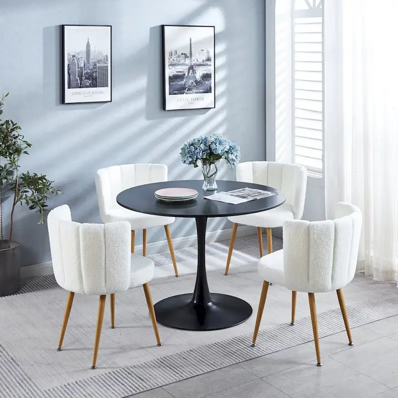 Modern 5pieces Kitchen dining table set for 4-6 people