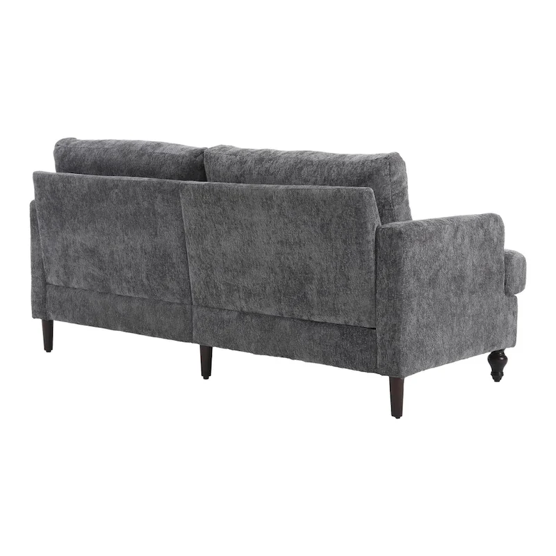 Modern Chenille Fabric Loveseat, 2-Seat Upholstered Loveseat Sofa