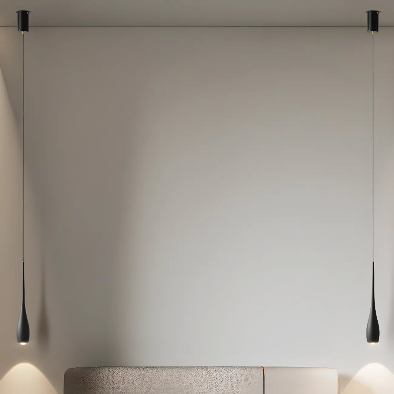 Modern Dimming Streamlined Metal Acrylic Pendant Light