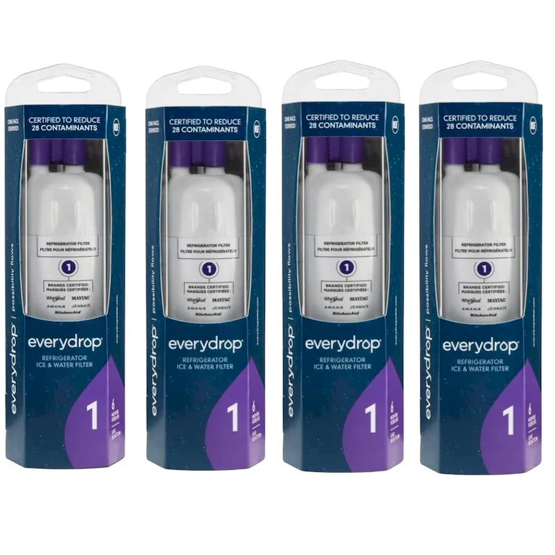 4 pack Everydrop Ice & Water Refrigerator Filter 1, EDR1RXD1