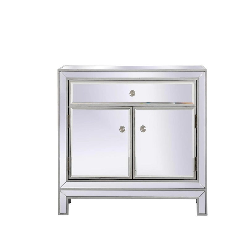 29 in. Antique Mirrored Cabinet