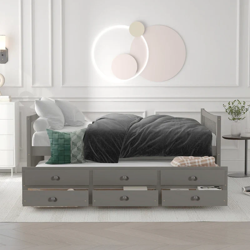 Daybed with Trundle and Drawers