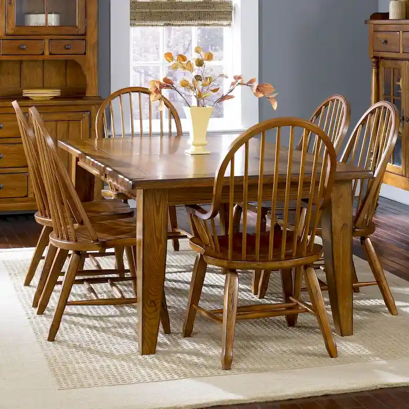 Treasures Rustic Oak 7-piece Dining Set