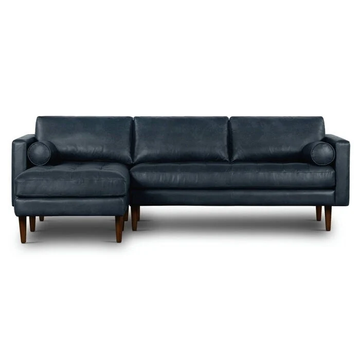 Poly & Bark Napa 104.5  Left Sectional Sofa - Full Grain Genuine Italian Leather