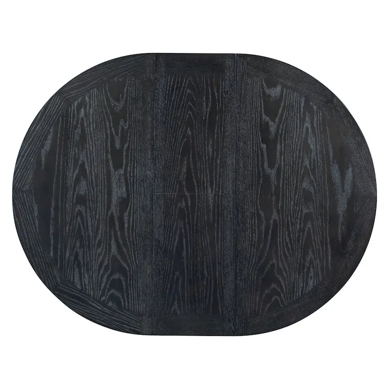 54 Farmhouse Oval Extendable Dining Table - N/A