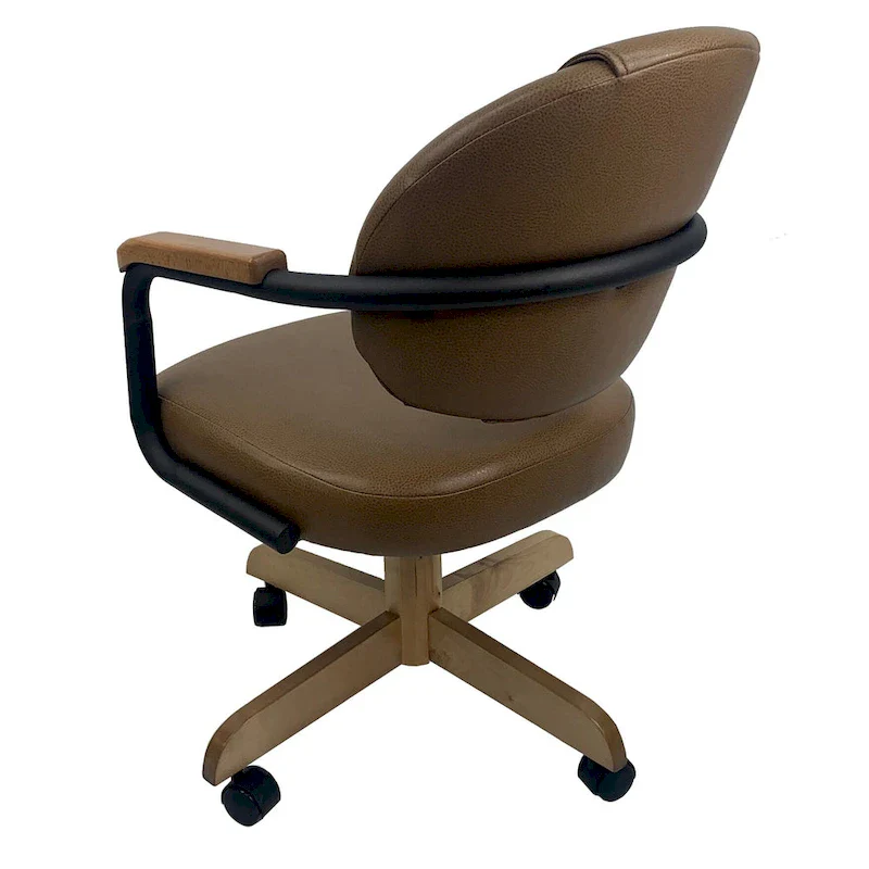 Swivel Tilt Kitchen Caster Chair with Wheels M-79 - 18 inch Seat