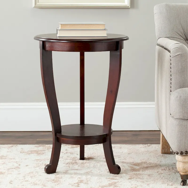 SAFAVIEH Carlotta Grey Pedestal Side Table - 18.1 x 18.1 x 26 - 18Wx18Dx26H