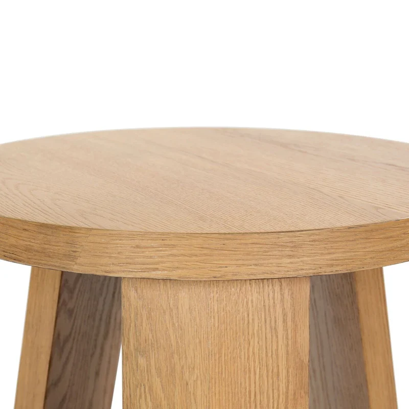 Accent Table - Oak Veneer, Natural Wood Grain, 20W x 20D x 22H