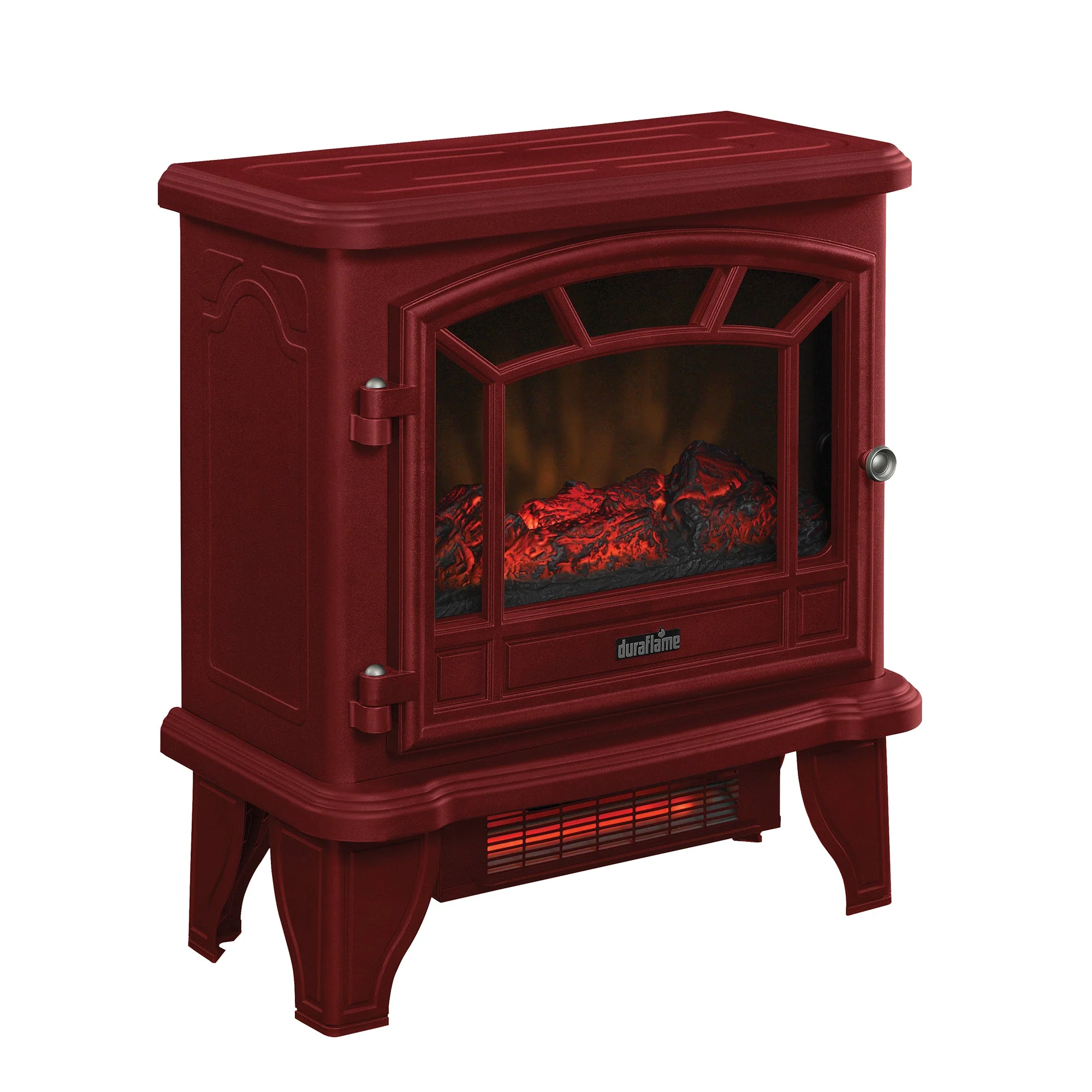 duraflame? Electric Fireplace Stove Heater with Temperature Dial