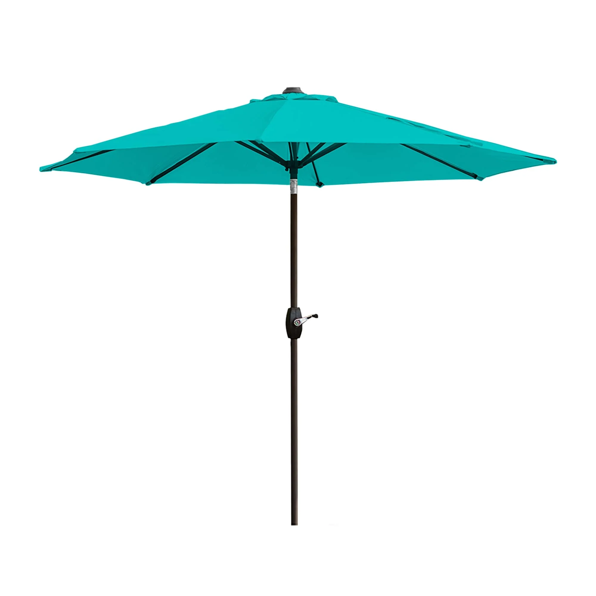 Lopes 9-foot Patio Umbrella with Bronze Finish Base Weight Stand Included