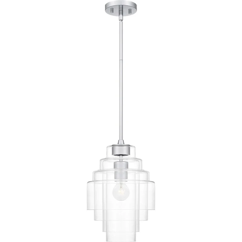 Driscoll 1-Light Polished Chrome Pendant Light