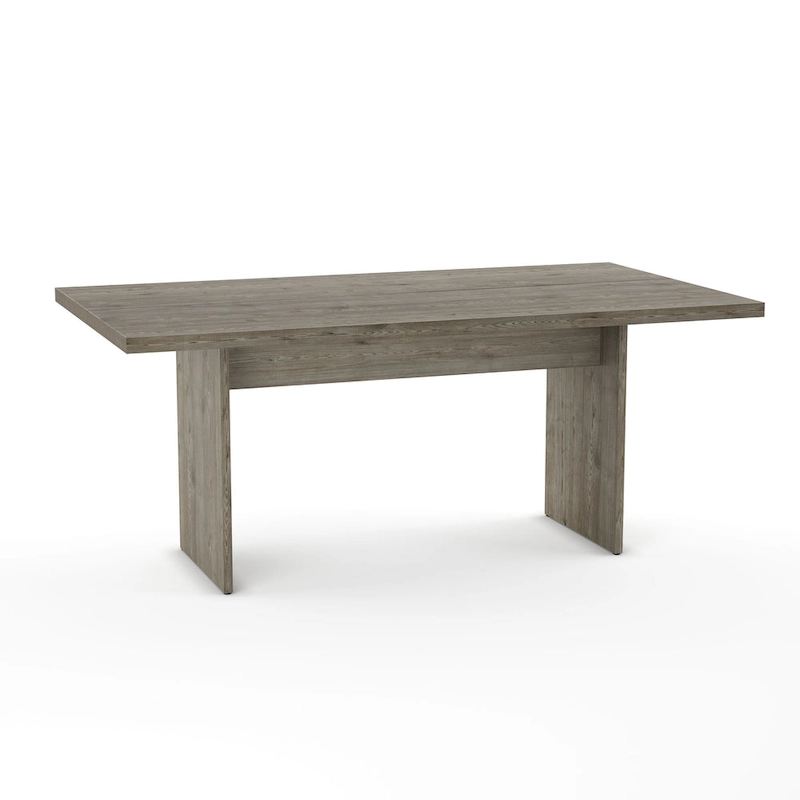 Amisco Jeffrey 72 Table and Perry Chairs 7-Pieces Dining Set