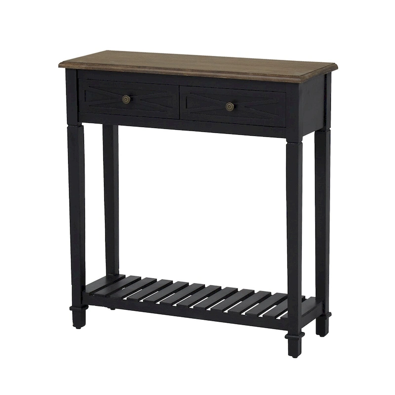 Kinbor Console Table with 2 Drawers, Sofa Table with Storage Shelf for Entryway, Hallways Furniture
