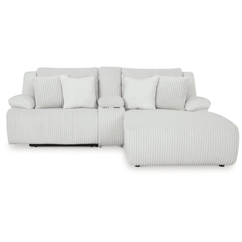 Signature Design by Ashley Top Tier 3-Piece Reclining Sectional with Chaise - 105W x 74D x 41H