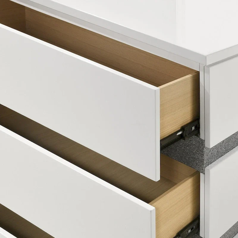 White 4-piece Bedroom Set with Nightstand