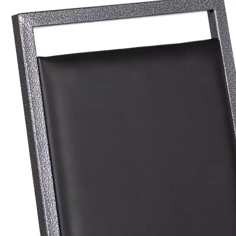 Flash Furniture HERCULES Series Square Back Stacking Banquet Chair with Silvervein Frame