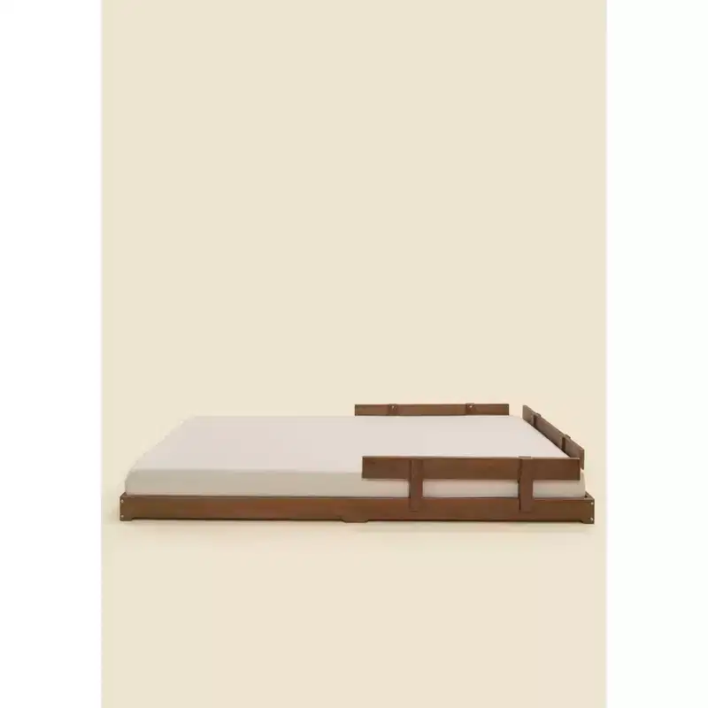Coco Village - Wooden Bed Frame - Walnut