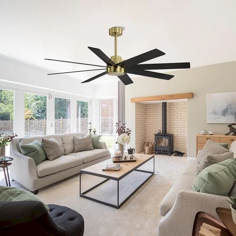 MLiAN 72 in. 8-Plywood Blades Indoor Ceiling Fan With Remote...