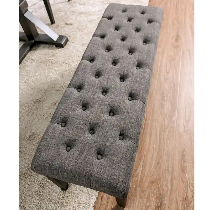 Chalwa Rustic Wood Upholstered 6-Piece Dining Set with Table and 4 Chairs and 1 Bench by Copper Grove