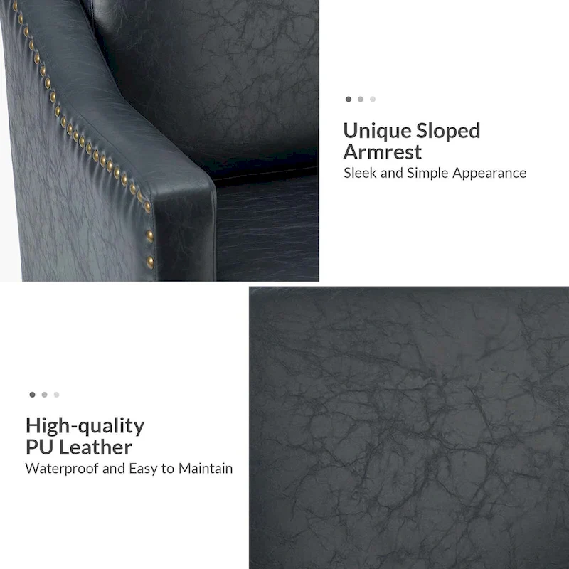 Duarte Transitional Armchair with Sloped Arms Set of 2