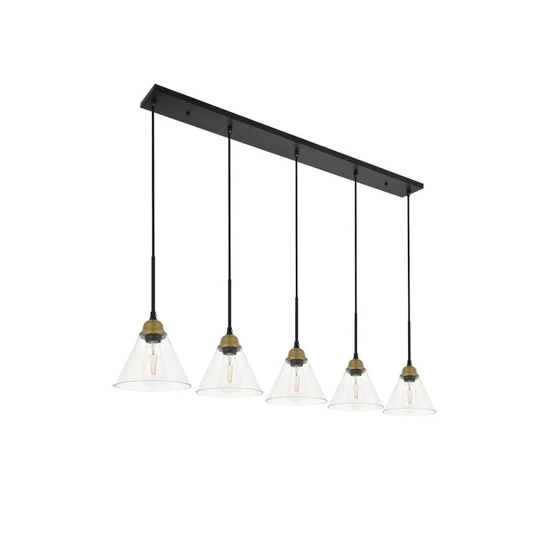 Histoire 5 light chrome Pendant