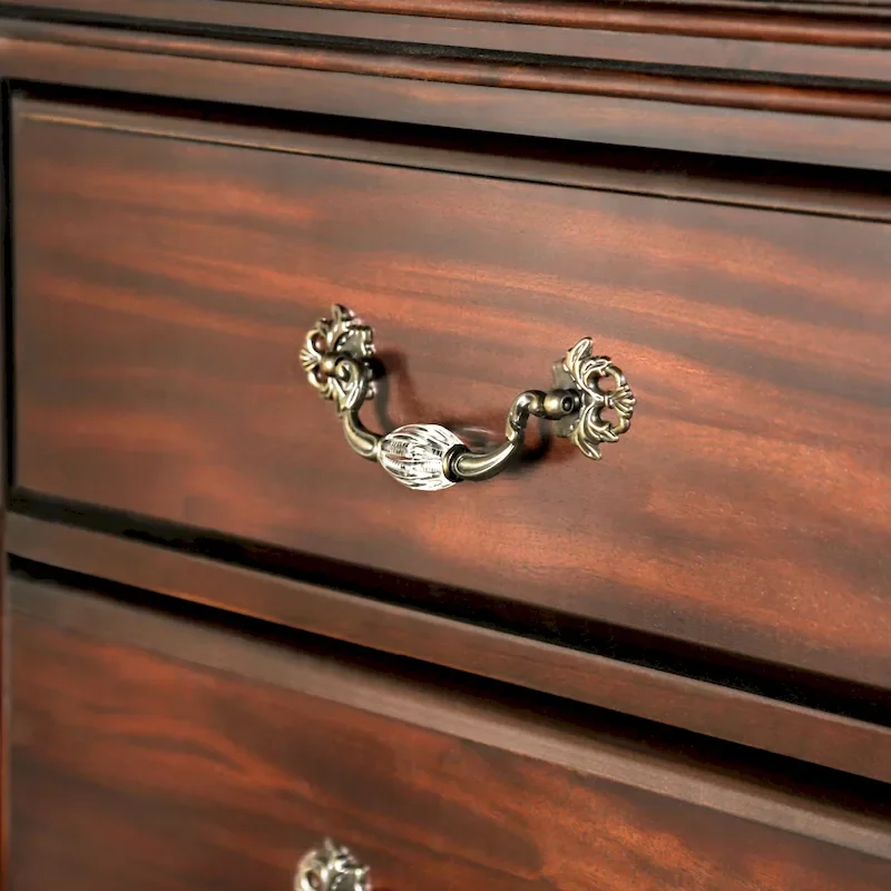 Vame Traditional Walnut Solid Wood 3-Piece Poster Bedroom Set by Furniture of America