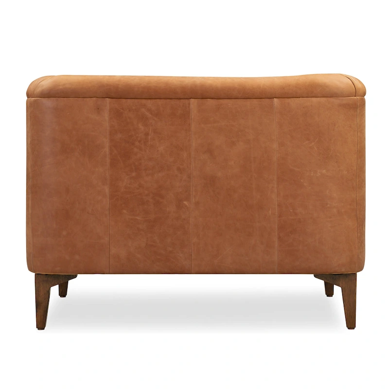 Poly & Bark Essex Lounge Chair - Full Grain Genuine Italian Leather