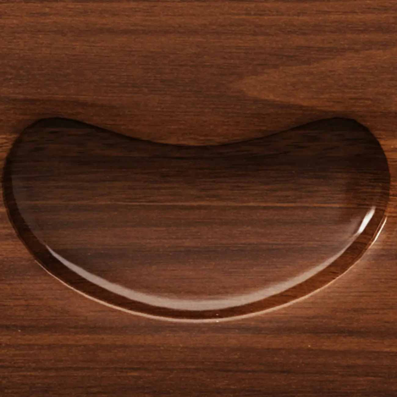 Traditional Nut-Brown 2-Drawer Wood Small Nightstand