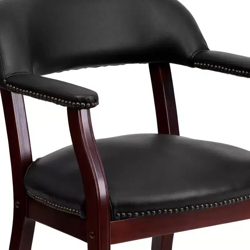 Emma and Oliver Conference Chair with Accent Nail Trim and Casters