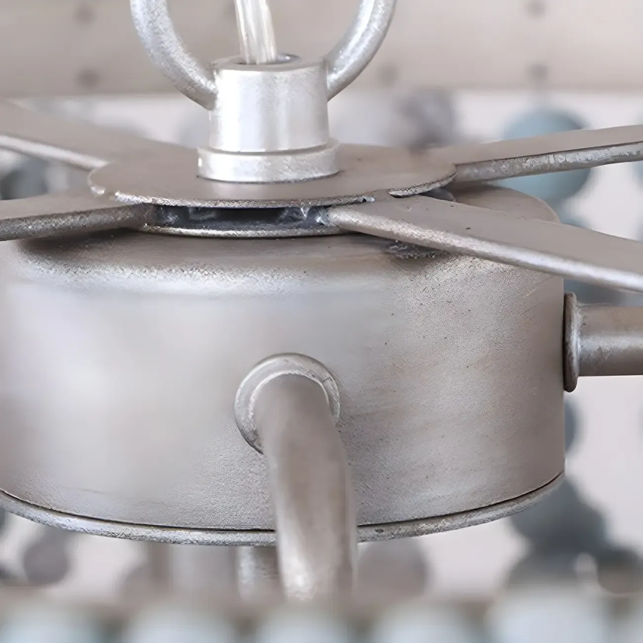 Bohemian Blue 4-Light Adjustable Hanging Chandelier