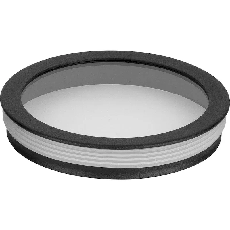 Cylinder Lens Collection Black 5-Inch Round Cylinder Cover - 0.83  x 5  x 5