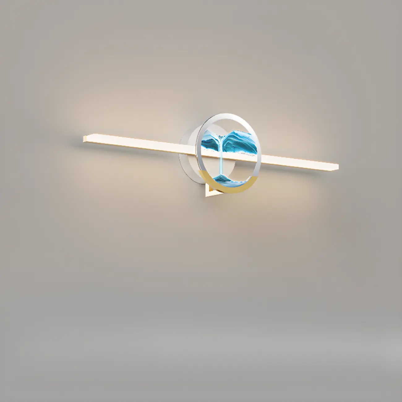 Dimmable Glass Bathroom Vanity Light with Integrated LED