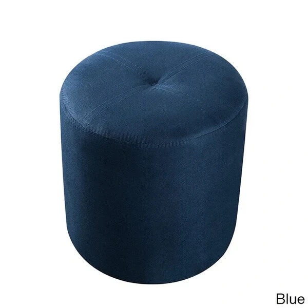 Round Upholstered Stool Ottoman